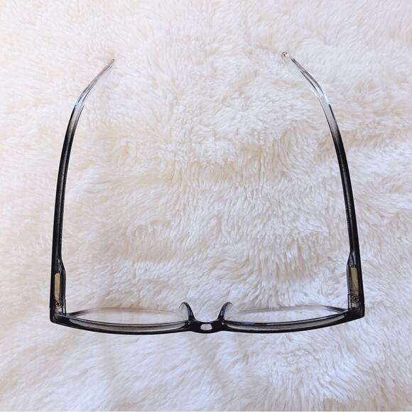 Emma Clear & Black Two Tone Reader Glasses - Picture 2 of 14